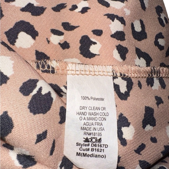 VESTIQUE Slip Style Dress Leopard Size Medium - Picture 2 of 4